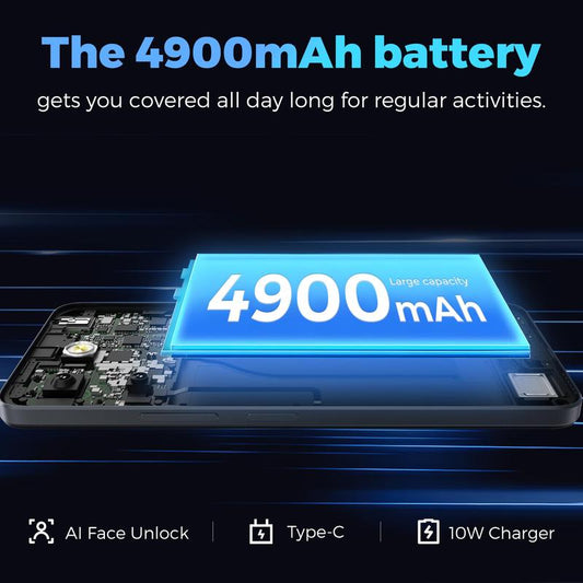 MIRO C67 Unlocked Smartphone | 6.75" 90Hz Display, 4900mAh Battery & 8GB RAM – 64GB Storage, Dual Camera for Everyday Power
