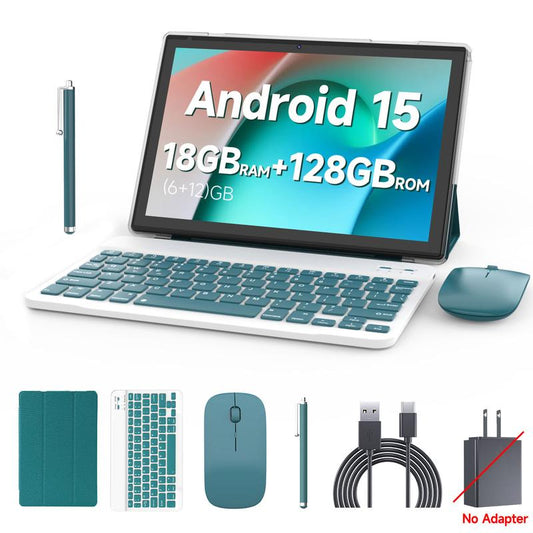 PEICHENG 10.1" Android 16 Tablet | 20GB RAM, 128GB + 1TB Expandable – GMS Certified, WiFi 6, Complete Kit for Work & Entertainment