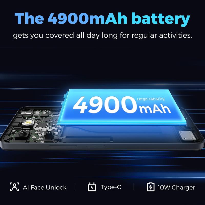 MIRO C67 Unlocked Smartphone | 6.75" 90Hz Display, 4900mAh Battery & 8GB RAM – 64GB Storage, Dual Camera for Everyday Power