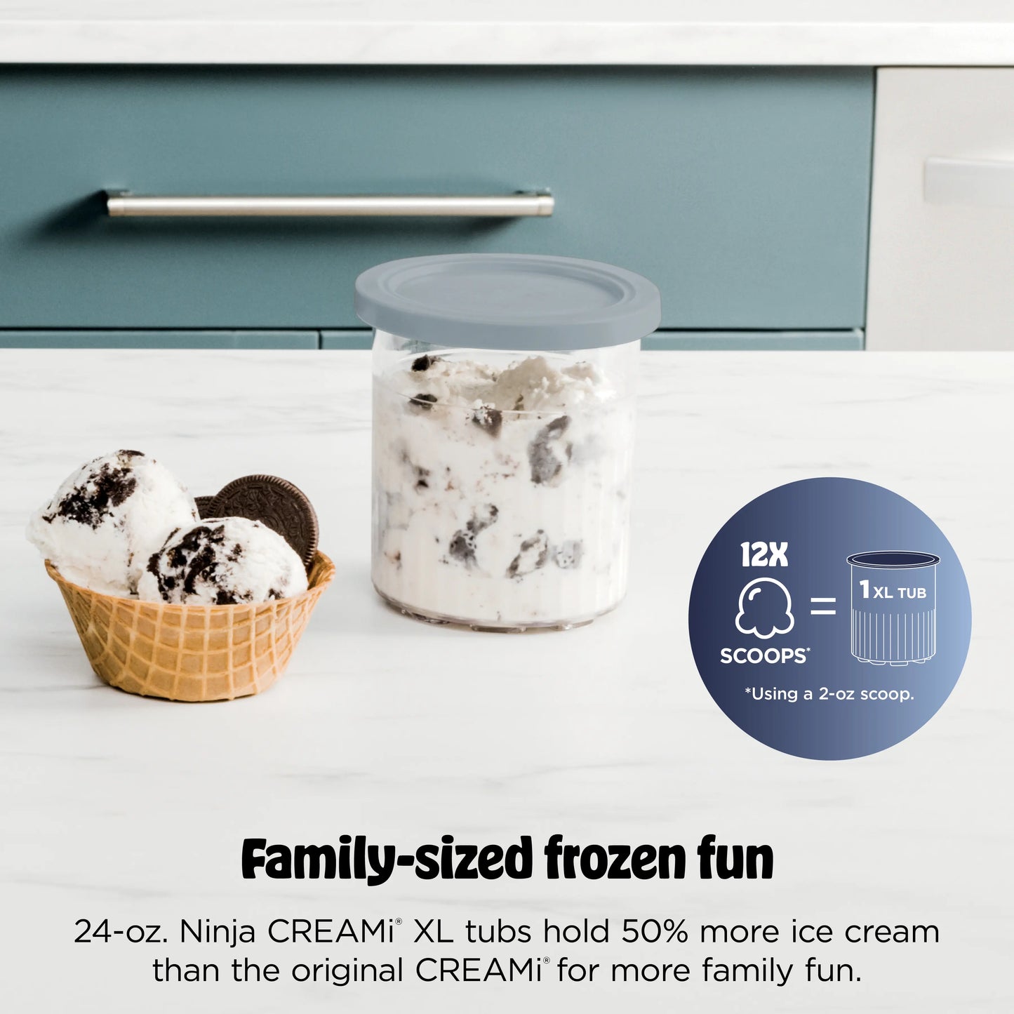 Ninja CREAMi XL Deluxe 11-in-1 Ice Cream and Frozen Treat Maker - NC501
