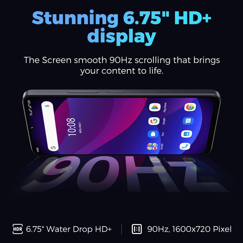 MIRO C67 Unlocked Smartphone | 6.75" 90Hz Display, 4900mAh Battery & 8GB RAM – 64GB Storage, Dual Camera for Everyday Power