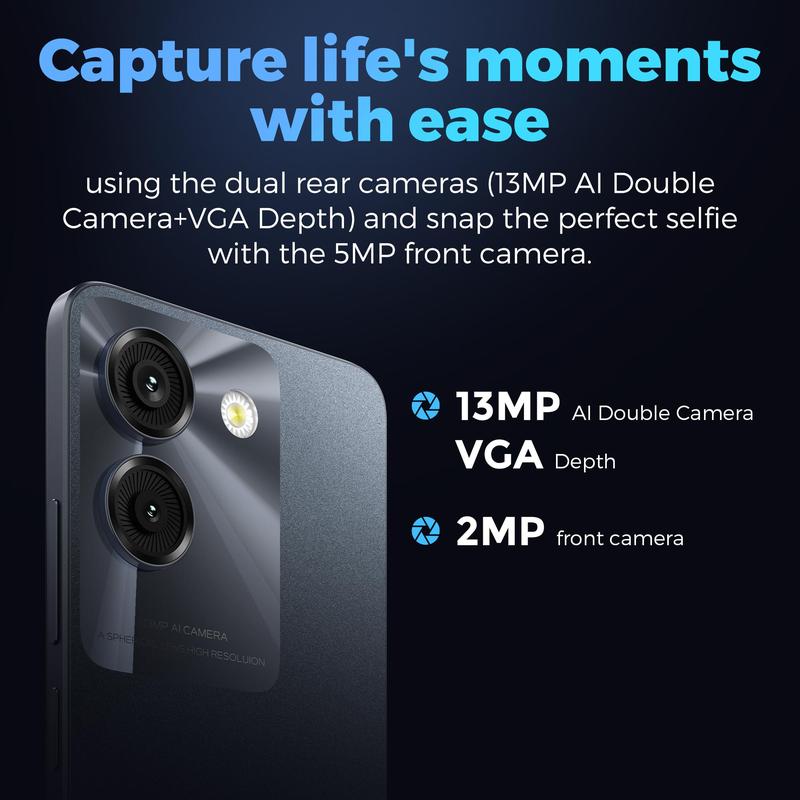 MIRO C67 Unlocked Smartphone | 6.75" 90Hz Display, 4900mAh Battery & 8GB RAM – 64GB Storage, Dual Camera for Everyday Power